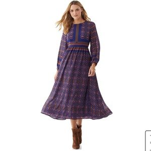 Scoop Printed Maxi Dress